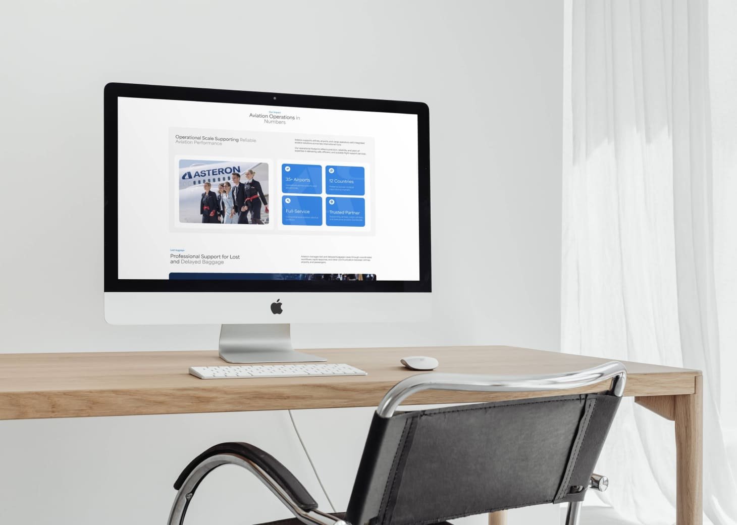 Asteron web design / ui/ux design detail screen